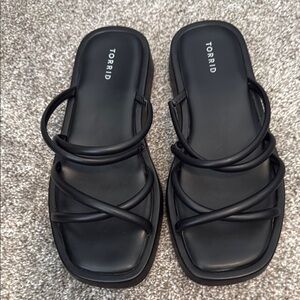Torrid Women's Black Strappy Sandals